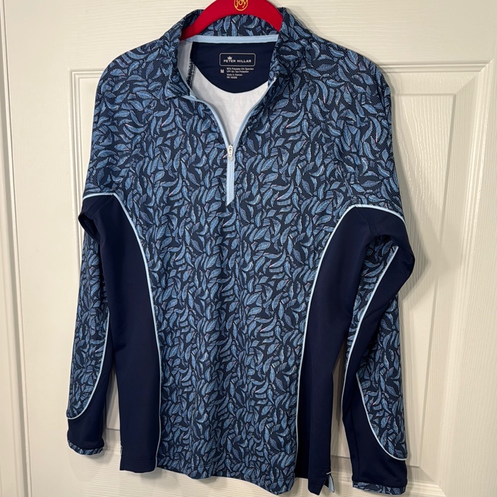NWT Peter Millar Lightweight 1/4 Zip Long Sleeve Golf Sun Shirt - Picture 5 of 16